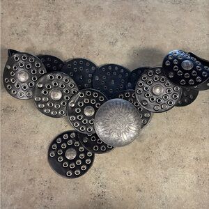 Stylish Black and Silver Women's Belt